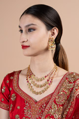 Jadau Rani Haar Necklace Set5732 video